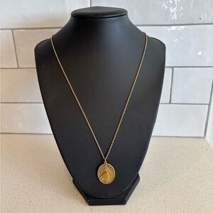 LDS Gold Young Women Final Personal Progress Medallion Necklace Mormon RARE